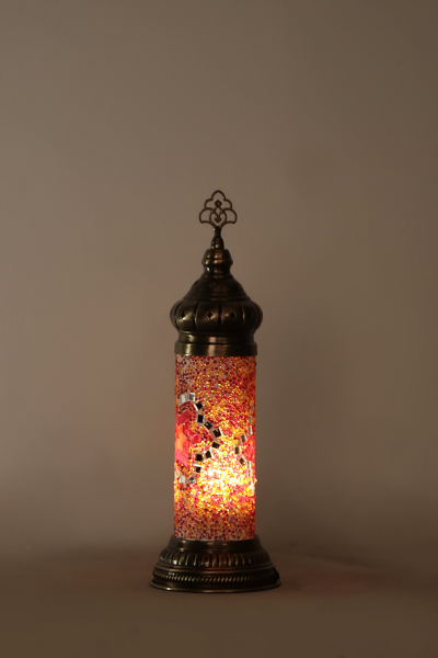 No.1 Size Short Cylinder Mosaic Table Lamp